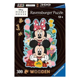 Disney WOODEN Jigsaw Puzzle Mickey & Minnie (300 pieces)
